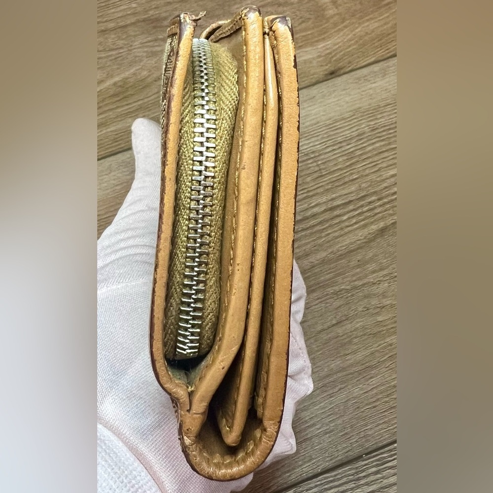 GUCCI Long Wallet with G Charm GG Canvas Leather in Beige - Picture 5 of 13